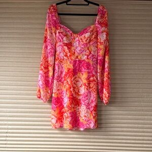 Steve Madden Pink and Orange Floral Dress